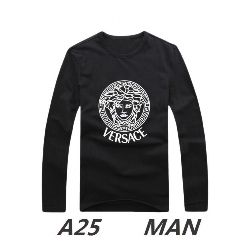 Cheap Versace T-Shirts For Men Long Sleeved #135696 Replica Wholesale [$24.00 USD] [ITEM#135696] on Replica Versace T-Shirts