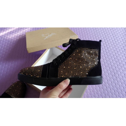 Cheap Christian Louboutin CL High Tops Shoes For Men #238766 Replica Wholesale [$98.00 USD] [ITEM#238766] on Replica Christian Louboutin High Top Shoes