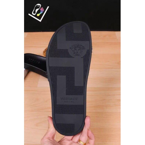 Cheap Versace Slippers For Men #262176 Replica Wholesale [$40.00 USD] [ITEM#262176] on Replica Versace Slippers