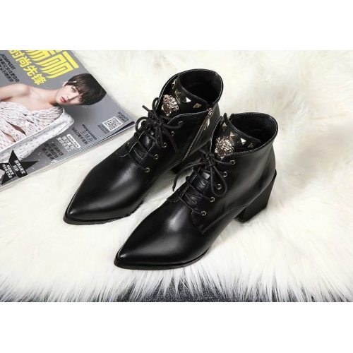 Cheap Versace Leather Boots For Women #279140 Replica Wholesale [$82.00 USD] [ITEM#279140] on Replica Versace Boots