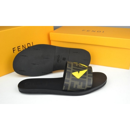 Cheap Fendi Slippers For Men #285886 Replica Wholesale [$38.00 USD] [ITEM#285886] on Replica Fendi Slippers