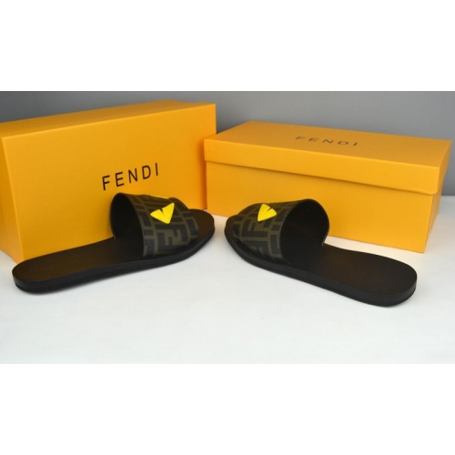 Cheap Fendi Slippers For Men #285886 Replica Wholesale [$38.00 USD] [ITEM#285886] on Replica Fendi Slippers