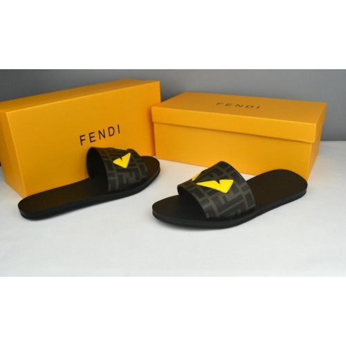 Cheap Fendi Slippers For Men #285886 Replica Wholesale [$38.00 USD] [ITEM#285886] on Replica Fendi Slippers