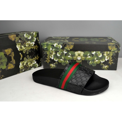 Cheap Gucci Slippers For Men #285952 Replica Wholesale [$44.00 USD] [ITEM#285952] on Replica Gucci Slippers