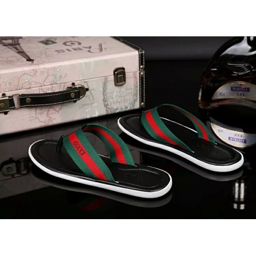 Cheap Gucci Slippers For Men #286461 Replica Wholesale [$42.50 USD] [ITEM#286461] on Replica Gucci Slippers