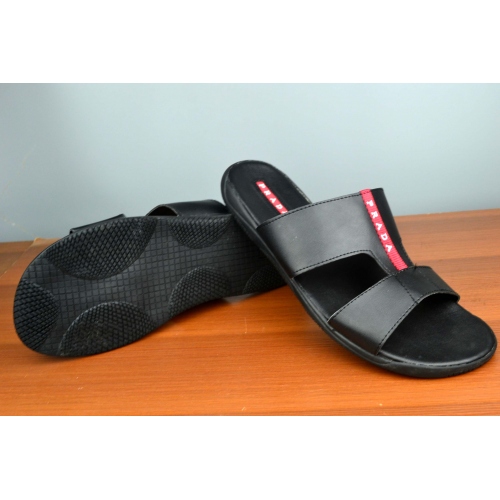 Cheap Prada Slippers For Men #287086 Replica Wholesale [$42.50 USD] [ITEM#287086] on Replica Prada Slippers