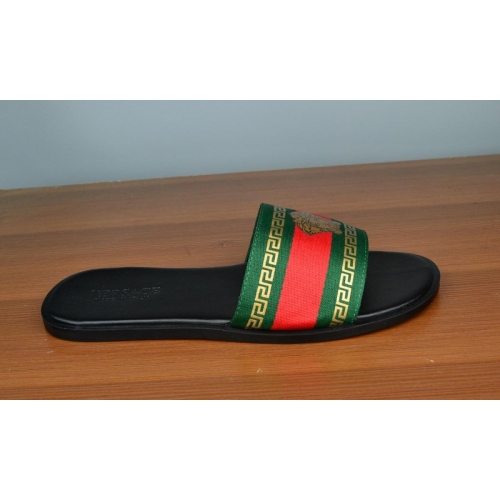 Cheap Versace Slippers For Men #287839 Replica Wholesale [$42.80 USD] [ITEM#287839] on Replica Versace Slippers