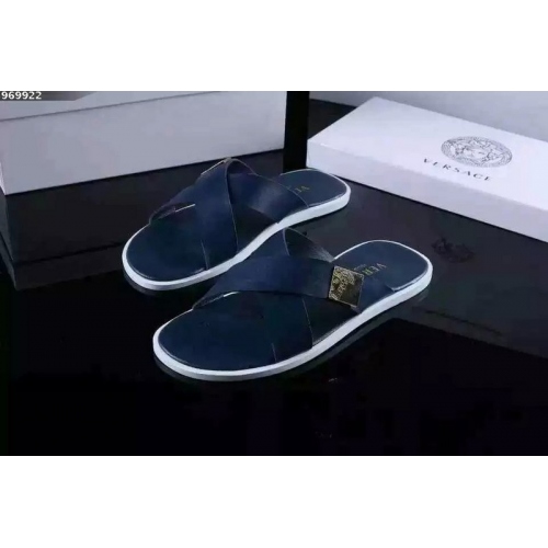 Cheap Versace Slippers For Men #287851 Replica Wholesale [$42.80 USD] [ITEM#287851] on Replica Versace Slippers