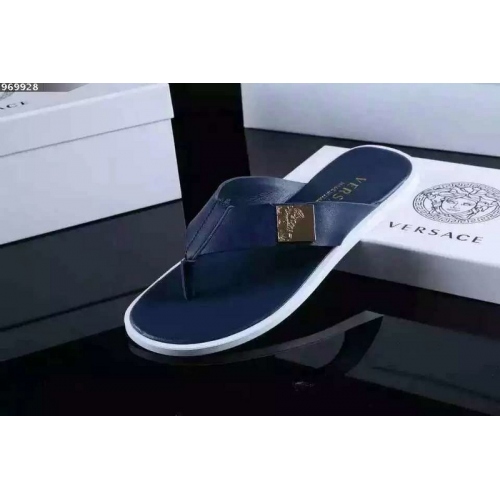 Cheap Versace Slippers For Men #287855 Replica Wholesale [$42.80 USD] [ITEM#287855] on Replica Versace Slippers