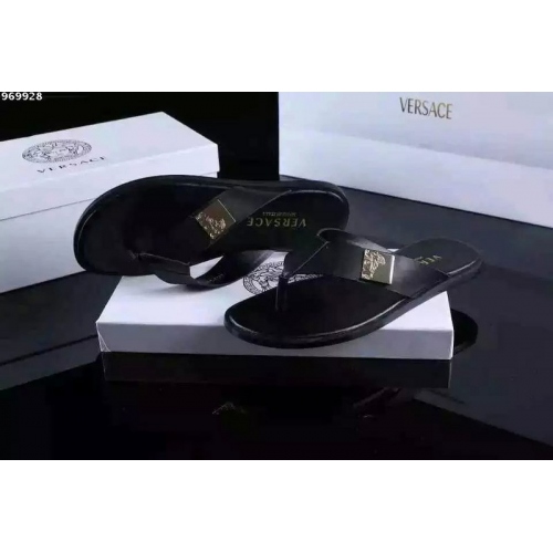 Cheap Versace Slippers For Men #287856 Replica Wholesale [$42.80 USD] [ITEM#287856] on Replica Versace Slippers
