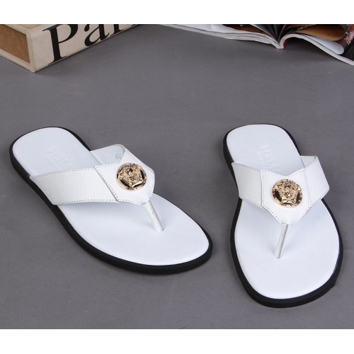 Cheap Versace Slippers For Men #287857 Replica Wholesale [$42.80 USD] [ITEM#287857] on Replica Versace Slippers