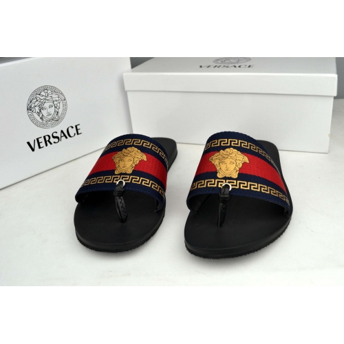 Cheap Versace Slippers For Men #287863 Replica Wholesale [$42.80 USD] [ITEM#287863] on Replica Versace Slippers