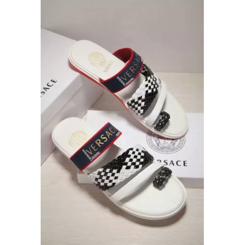 Cheap Versace Slippers For Men #289400 Replica Wholesale [$42.80 USD] [ITEM#289400] on Replica Versace Slippers