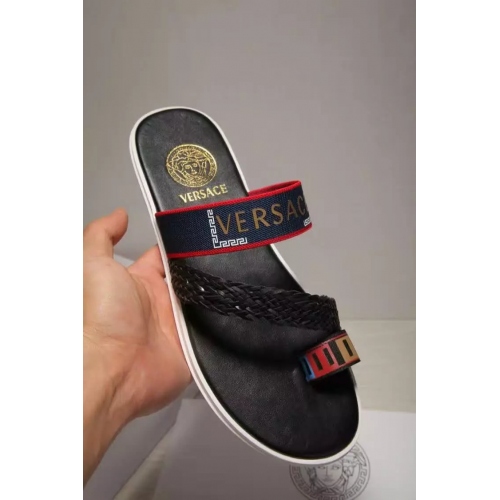 Cheap Versace Slippers For Men #289404 Replica Wholesale [$42.80 USD] [ITEM#289404] on Replica Versace Slippers