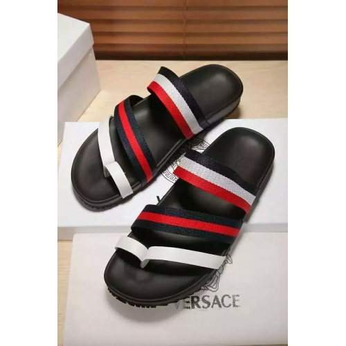 Cheap Versace Slippers For Men #289405 Replica Wholesale [$44.00 USD] [ITEM#289405] on Replica Versace Slippers