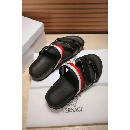 Cheap Versace Slippers For Men #289406 Replica Wholesale [$44.00 USD] [ITEM#289406] on Replica Versace Slippers