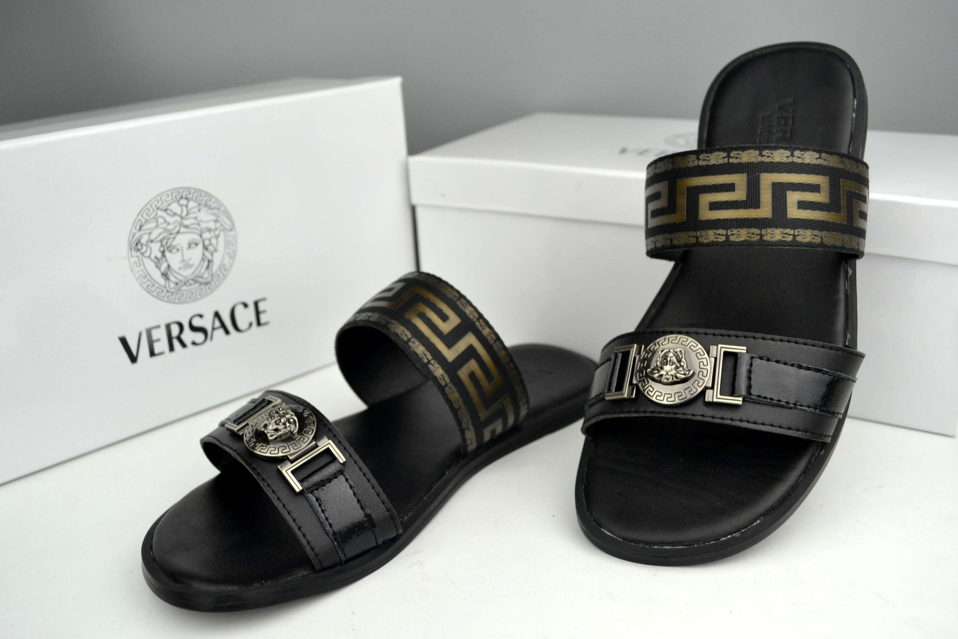 Cheap Versace Slippers For Men #287838 Replica Wholesale [$42.80 USD ...