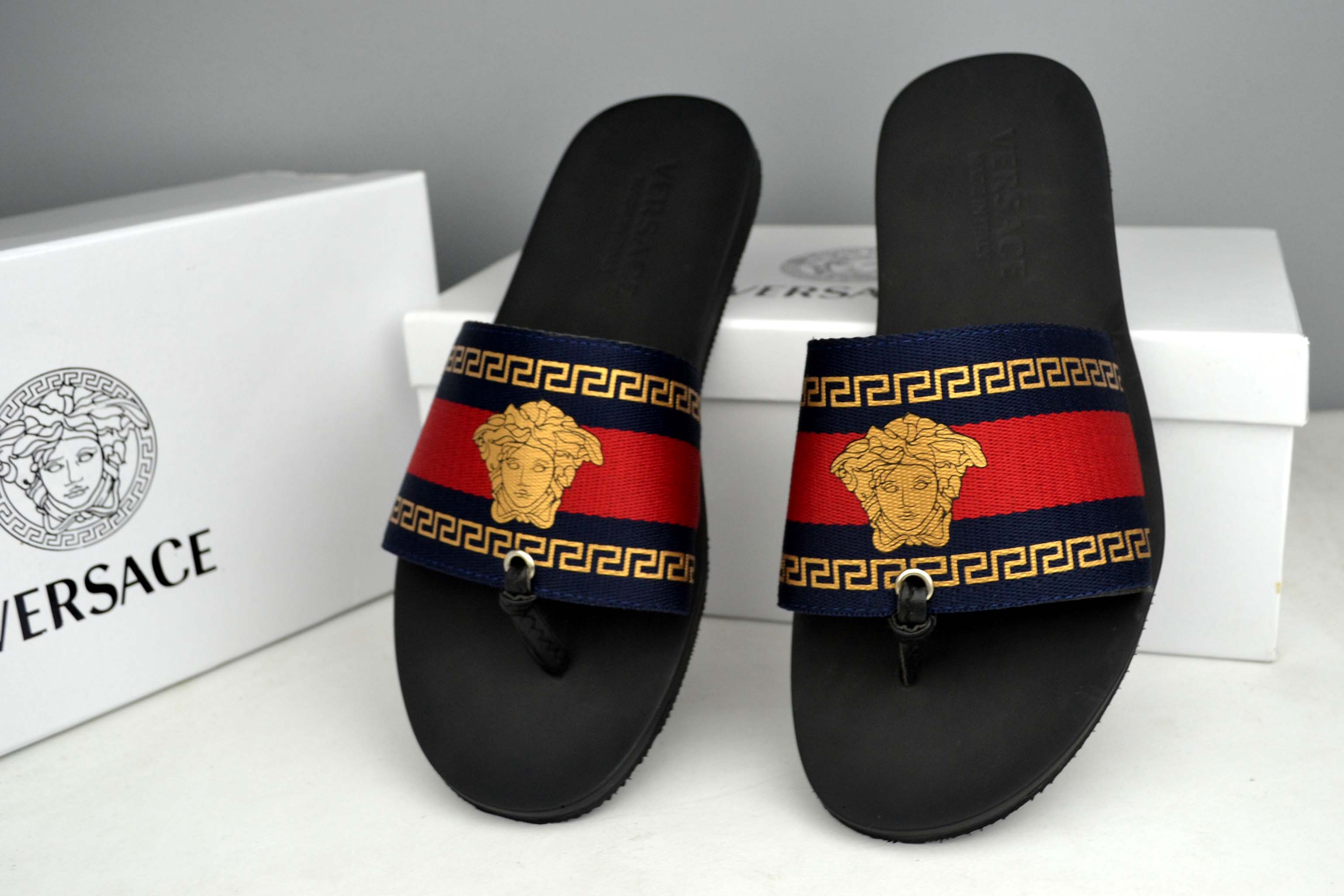 Cheap Versace Slippers For Men #287863 Replica Wholesale [$42.80 USD ...