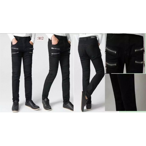 Cheap Balmain Jeans For Men #292804 Replica Wholesale [$50.00 USD] [ITEM#292804] on Replica Balmain Jeans