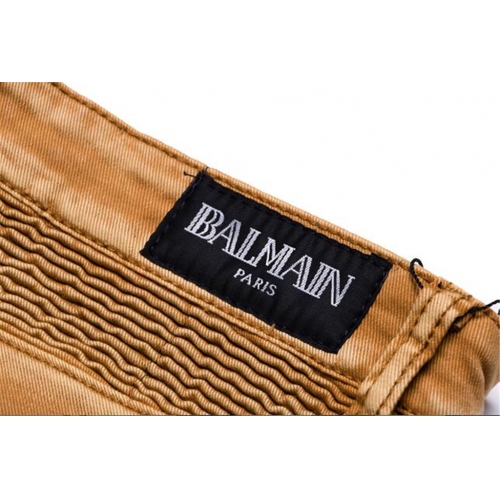Cheap Balmain Jeans For Men #292806 Replica Wholesale [$50.00 USD] [ITEM#292806] on Replica Balmain Jeans