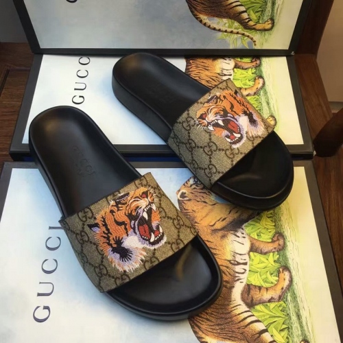 Cheap Gucci Slippers For Men #296662 Replica Wholesale [$40.00 USD] [ITEM#296662] on Replica Gucci Slippers