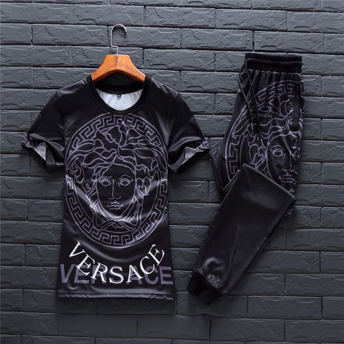 Cheap Versace Tracksuits Short Sleeved For Men #296793 Replica Wholesale [$88.00 USD] [ITEM#296793] on Replica Versace Tracksuits