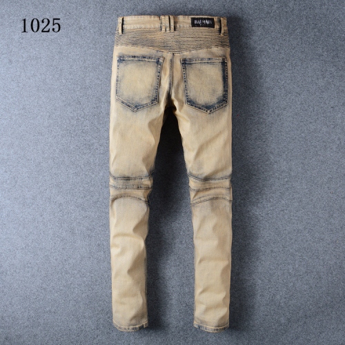 Cheap Balmain Jeans For Men #321228 Replica Wholesale [$64.00 USD] [ITEM#321228] on Replica Balmain Jeans