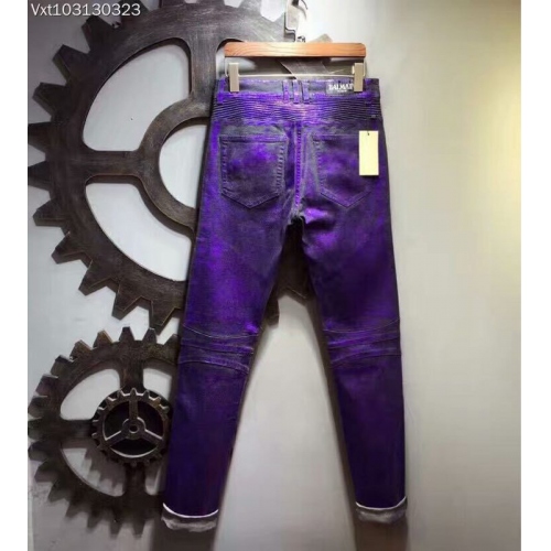 Cheap Balmain Jeans For Men #321231 Replica Wholesale [$68.00 USD] [ITEM#321231] on Replica Balmain Jeans