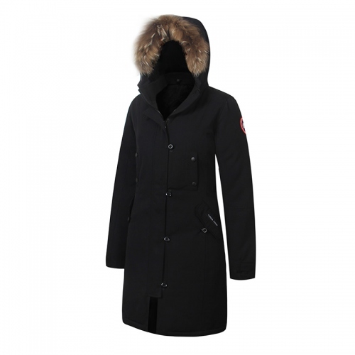 Cheap Canada Goose Down Coats Long Sleeved For Women #337062 Replica Wholesale [$170.00 USD] [ITEM#337062] on Replica Canada Goose Down Feather Coat