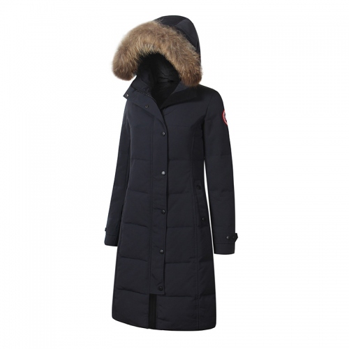 Cheap Canada Goose Down Coats Long Sleeved For Women #337068 Replica Wholesale [$202.00 USD] [ITEM#337068] on Replica Canada Goose Down Feather Coat