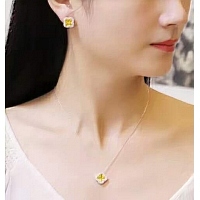 Cheap Van Cleef &amp; Arpels Quality Necklace &amp; Earrings #343302 Replica Wholesale [$88.50 USD] [ITEM#343302] on Replica Van Cleef &amp; Arpels Necklaces