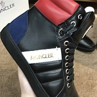 Cheap Moncler High Tops Leather Shoes For Men #344907 Replica Wholesale [$95.00 USD] [ITEM#344907] on Replica Moncler Shoes
