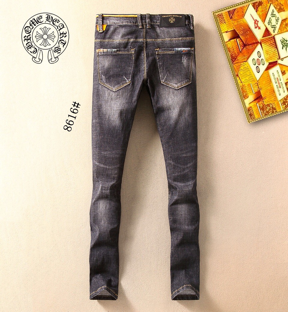 Cheap Chrome Hearts Jeans For Men #353834 Replica Wholesale [$42.10 USD ...