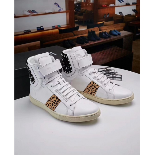 Cheap Yves Saint Laurent YSL High Tops Shoes For Men #361281 Replica Wholesale [$95.00 USD] [ITEM#361281] on Replica Yves Saint Laurent YSL High Tops Shoes