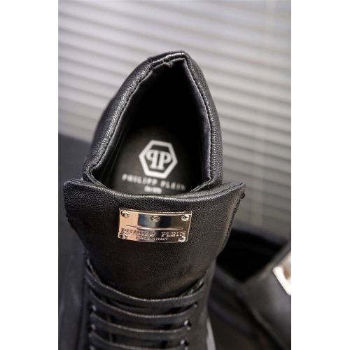 Cheap Philipp Plein PP High Tops Shoes For Men #361987 Replica Wholesale [$95.00 USD] [ITEM#361987] on Replica Philipp Plein PP High Tops Shoes