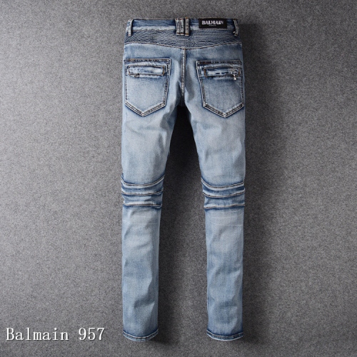 Cheap Balmain Jeans For Men #364711 Replica Wholesale [$64.00 USD] [ITEM#364711] on Replica Balmain Jeans