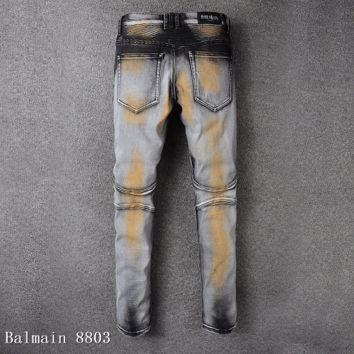 Cheap Balmain Jeans For Men #364731 Replica Wholesale [$64.00 USD] [ITEM#364731] on Replica Balmain Jeans