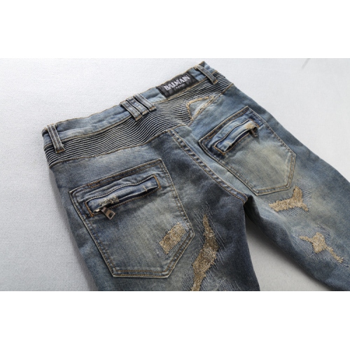 Cheap Balmain Jeans For Men #364739 Replica Wholesale [$68.00 USD] [ITEM#364739] on Replica Balmain Jeans