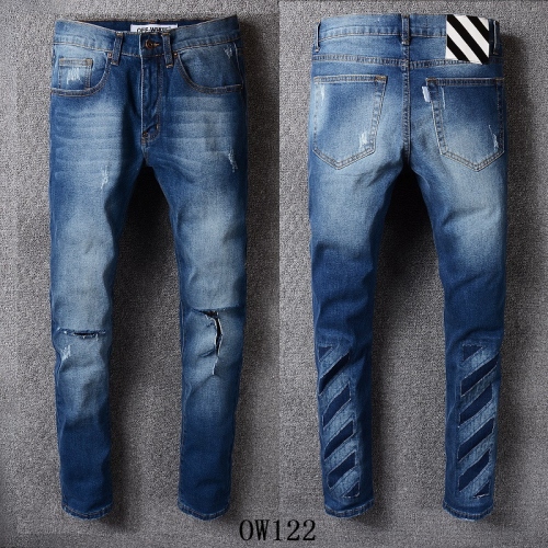 Cheap Off-White Jeans For Men #364752 Replica Wholesale [$56.00 USD] [ITEM#364752] on Replica Off-White Jeans