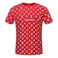 Cheap Supreme &amp; Louis Vuitton LV T-Shirts Short Sleeved For Men #362862 Replica Wholesale [$21.80 USD] [ITEM#362862] on Replica Supreme T-Shirts