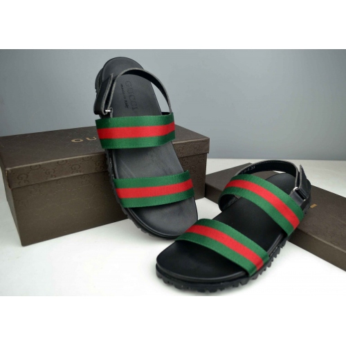 Cheap Gucci Sandal For Men #365795 Replica Wholesale [$42.10 USD] [ITEM#365795] on Replica Gucci Sandal