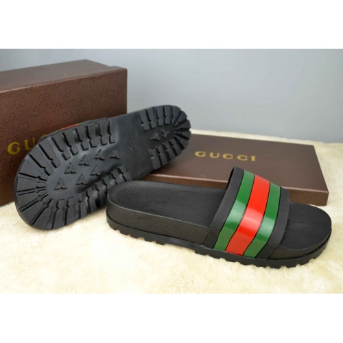 Cheap Gucci Slippers For Men #365820 Replica Wholesale [$42.10 USD] [ITEM#365820] on Replica Gucci Slippers