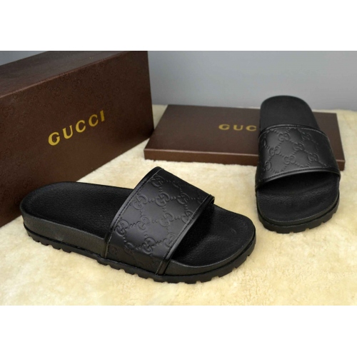 Cheap Gucci Slippers For Men #365829 Replica Wholesale [$42.10 USD] [ITEM#365829] on Replica Gucci Slippers