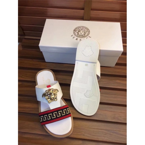 Cheap Versace Fashion Slippers For Men #367556 Replica Wholesale [$55.00 USD] [ITEM#367556] on Replica Versace Slippers
