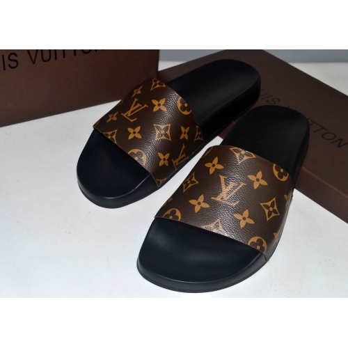 Cheap Louis Vuitton LV Slippers For Men #368555 Replica Wholesale [$40.00 USD] [ITEM#368555] on Replica Louis Vuitton Slippers