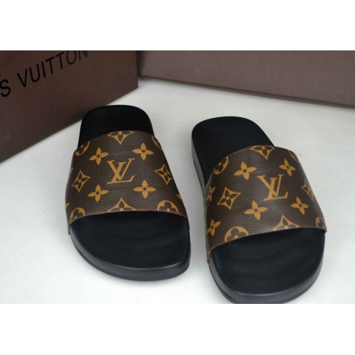 Cheap Louis Vuitton LV Slippers For Men #368555 Replica Wholesale [$40.00 USD] [ITEM#368555] on Replica Louis Vuitton Slippers