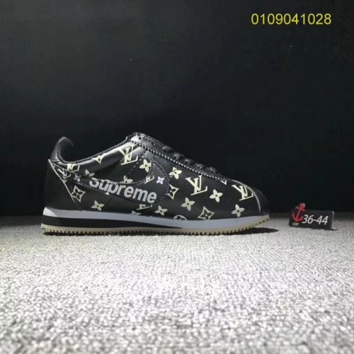 Cheap Nike &amp; Louis Vuitton LV Cortez Shoes For Women #372435 Replica Wholesale [$48.00 USD] [ITEM#372435] on Replica Nike Cortez Shoes