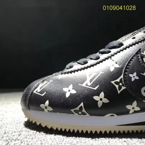 Cheap Nike &amp; Louis Vuitton LV Cortez Shoes For Women #372435 Replica Wholesale [$48.00 USD] [ITEM#372435] on Replica Nike Cortez Shoes