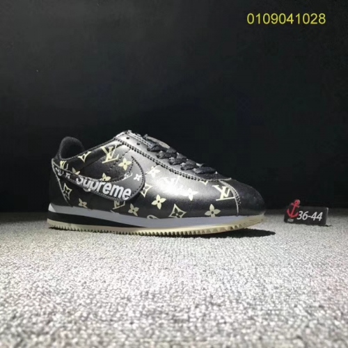 Cheap Nike &amp; Louis Vuitton LV Cortez Shoes For Women #372435 Replica Wholesale [$48.00 USD] [ITEM#372435] on Replica Nike Cortez Shoes