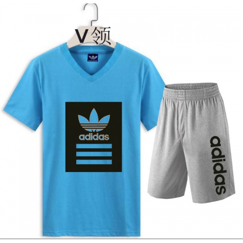 Cheap Adidas Tracksuits Short Sleeved For Men #375906 Replica Wholesale [$31.80 USD] [ITEM#375906] on Replica Adidas Tracksuits